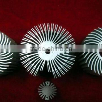 Factory supply top quality sunflower round aluminium heatsink profile