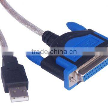 USB 2.0 to DB25 Female Port Print Converter Cable Cord LPT Win7 Win8 32&64 Bit MAC OS
