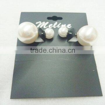 PEARLS 2 SIDED EARRING