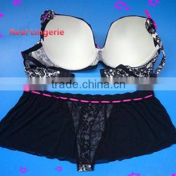 Fashion Plus Size Bra Set