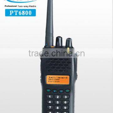 Kirisun PT6800 Professional Portable Trunking Radio Compliant with MPT-1327 and MPT-1343 VHF/UHF 1700mAh Two Way Radio