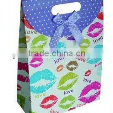 gift paper packing bag with butterfly