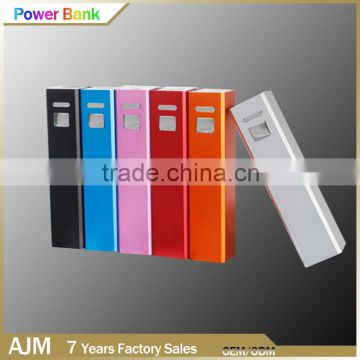 Alloy Material Power Bank 1500mah 2000mah 2600mah For New Promotion Gift tube rechargeable power bank gift power bank