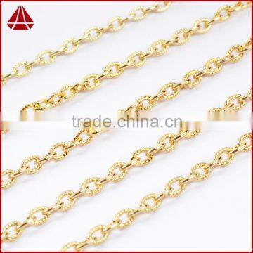 16 Inch 14K Gold Plated Copper Decorative brass chain antique brass chain