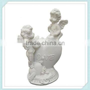 resin crafts white angels for wedding decoration