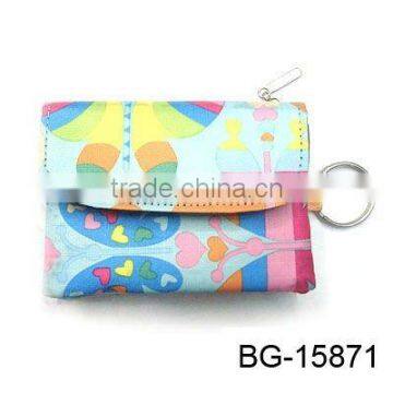 trendy new design your own wallet with circle zipper