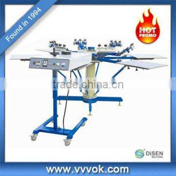 High-precision 6 color manual t shirt screen printing machine