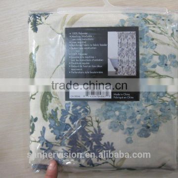 100% Polyester Fabric Printing Bathroom Curtain