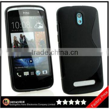 Keno Hot Selling S-Curve Soft TPU Gel Shell for HTC Desire 500