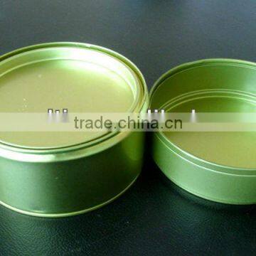 round wax tins; car wax tin