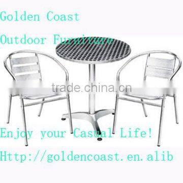 GT-095 aluminum table and chair set/ bistro set