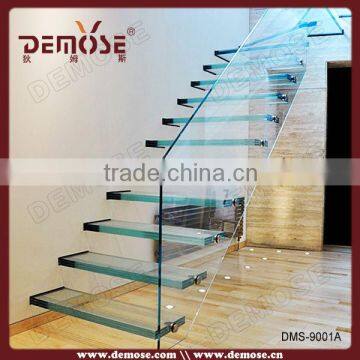 new style glass stairs price for wholesales