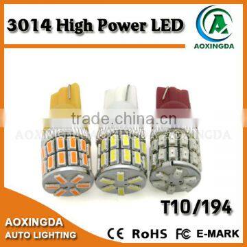 Good quality T10 W5W 3014 30 LED high instense LED bulb