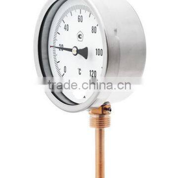 Small digital bimetallic thermometer with thermocouple