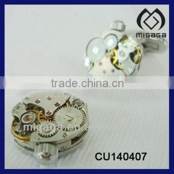 SPECIAL DESIGN GOOD QUALITY CUFFLINK WATCH WITH CROWN BUTTON MEN'S CUFFLINK WATCH