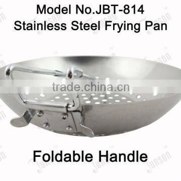 Stainless Steel Frying Pan/Frying Pan With Foldable Handle photo-2