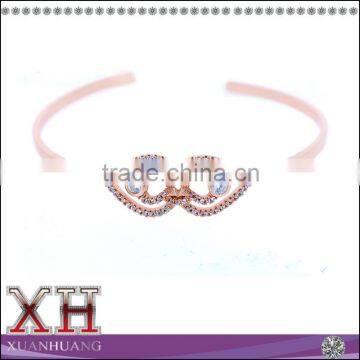 Silver Wholesale Bangle Chunky White Cubic Zircon Best Quality Bangle