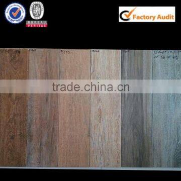 Cheap restaurant floor glazed ceramic wood tile