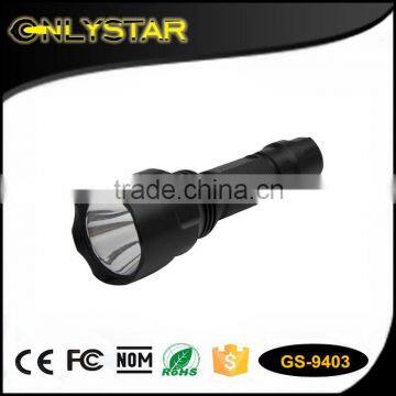 Onlystar GS-9403 best powerful aluminum led light cre r3 rechargeable battery tactical led flashlight