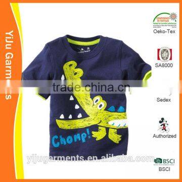 Combed cotton baby boy clothes Boy application tshirt Summer wear