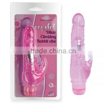 Sex Toys Crystal Rabbit Dildo for Dual Stimulation