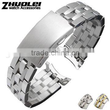 Luxury Man's 316L Stainless Steel Watch Strap With Polish And Brush Watch Strap 19mm 20mm Wholesale 3PCS