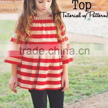 100% Cotton Baby Summer Spring Girls Blank Ruffle Sleeve t Shirt White Ruffle Shirt for Little Girls photo-4