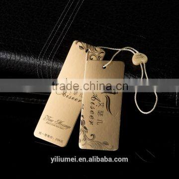 High quality custom printing/embossed hang tag with string for clothing/jeans/bags