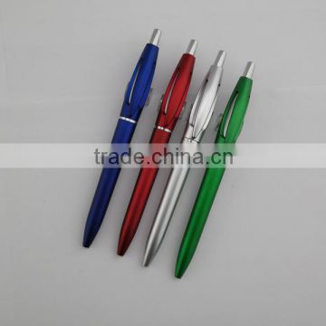 Colorful dull polish business & office plastic ball pen, high quality pen