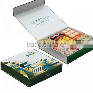 cardboard box with magnetic lid Sushi box packaging