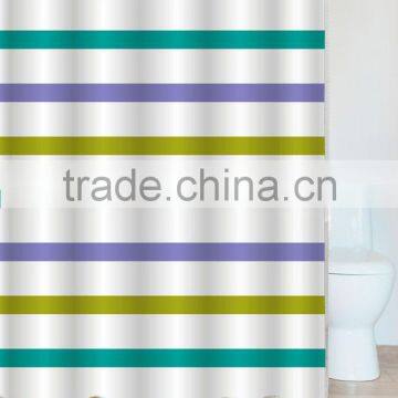 Stripe design wave Houseware polyester Bath shower curtain