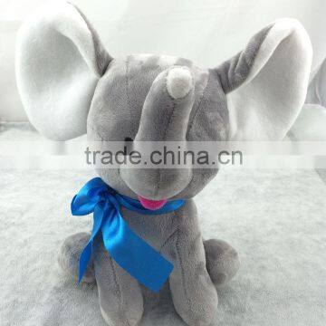 Monogrammed Baby Gift Personalized Embroidered Plush Elephant Birth Announcement photo-3