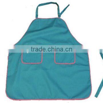 Two pockets kitchen poly cotton apron