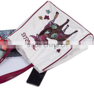 Constellation Series Embroidery And Printed Cotton Taurus Women Bucket Bag photo-3
