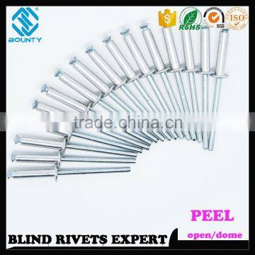 HOT SELLING OPEN END MANUFACTURER PROTRUDING CROWN HEAD AL/ST POP PEEL TYPE RIVETS photo-6