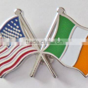 Cheap Customized Regional Country cross National Flag Enamel Metal Pin Badge