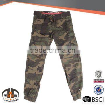 Latest Style Cotton Chino Camouflage Military Track 6 Pocket Cargo Pants for Men