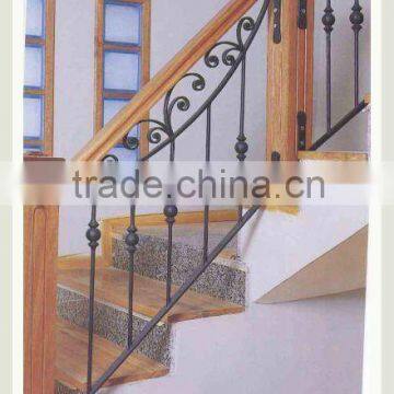 top-selling wooden wrought iron indoor metal handrail