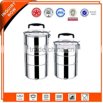 3 Layer Stainless Steel lunch box/tiffin with compartment