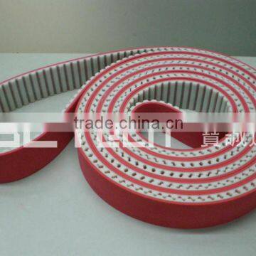 PU timing belt with red rubber