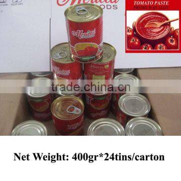 Canned Tomato Paste 400gram OEM Label