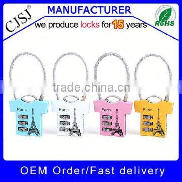 Professional High Security CJSJ adjustable cable lock wholesale