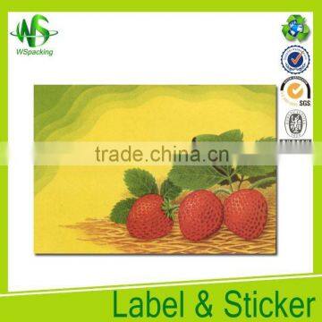 Fresh food grade label custom labels