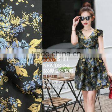 2016 New fashional women garment polyester dobby fabric, in stock selling