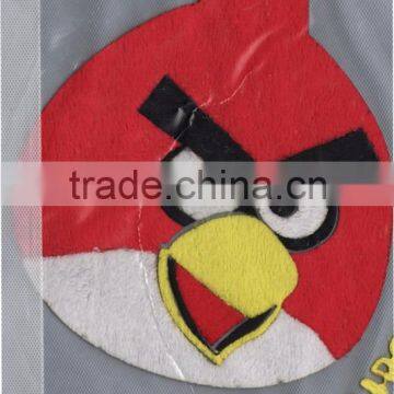 Iron-on chenille appliques for kids clothing