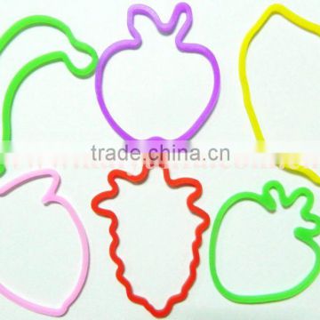 fruit series shaped elastic band sillyy rubber bands