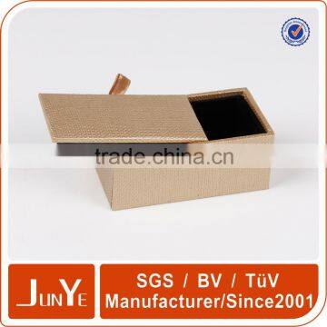 Gold and Black Cufflink Wine Paper Package Box With Handle photo-4