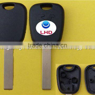 Hot Sale Peugeot 407 transponder car key with groove blade