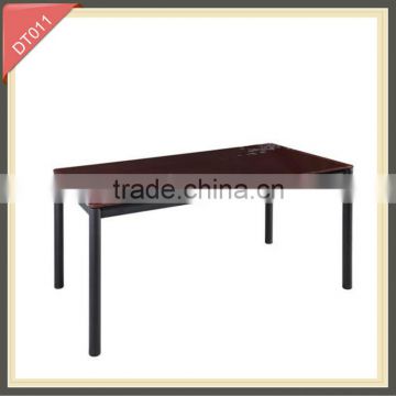 modern iron metal imported tempered glass dining table set