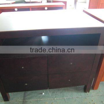 wooden lcd tv table mount for hotel furniture